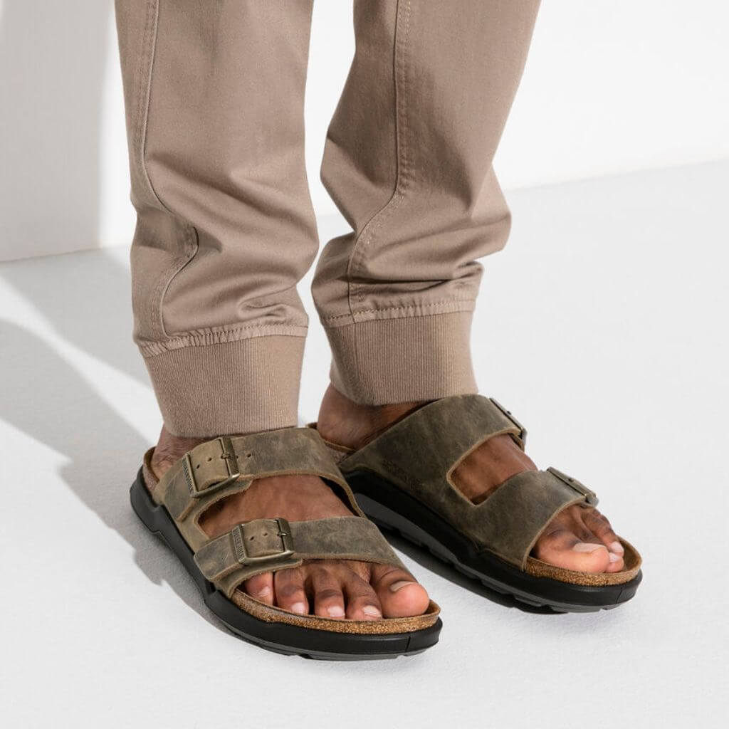Arizona Leather Oiled Cross Town - Artic Faded Khaki